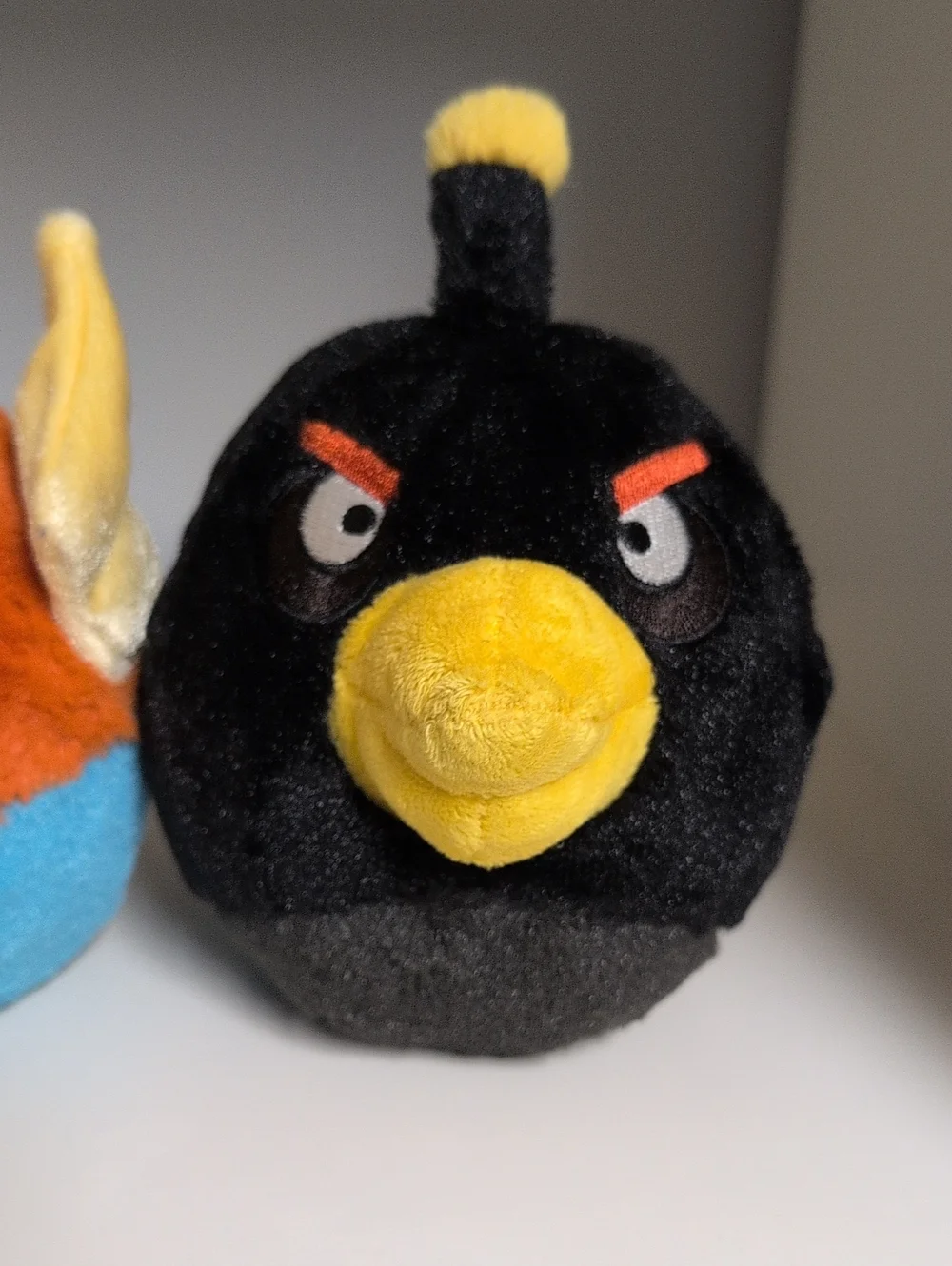 Angry Birds Plush Pair 2 Angry Bird Balls 4.5" No Sounds - Picture 3 of 5